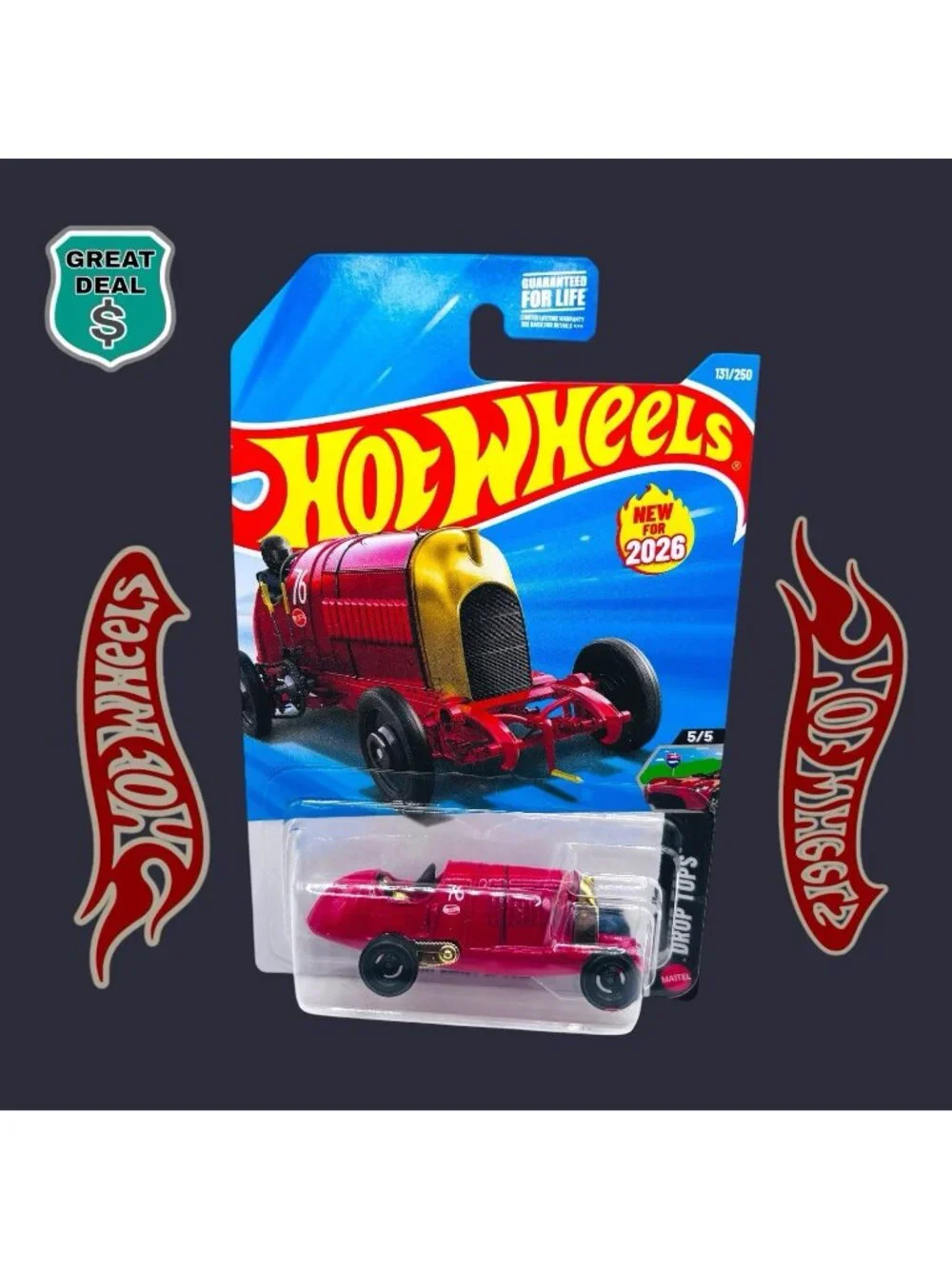 Hot Wheels Fiat Beast Of Turin Red/Gold 2026 1:64 Diecast Car. NEW!